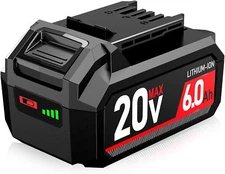 6.0Ah 20V Li-Ion Battery for SKIL PWRCore 20 Tools, Replaces BY519601/603/701