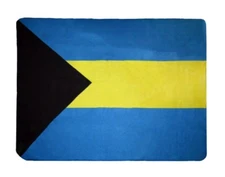 Bahamas Flag Fleece Blanket *NEW* 50"x60" Bahamian Travel Throw Cover Gift