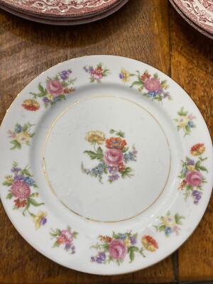 Vintage Noritake Phyllis Pattern Porcelain Dinner Plate -2 IN SET