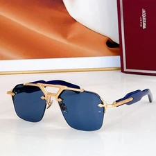 JMM ALTA High Quality Sunglasses metal half-frame toad sunglasses