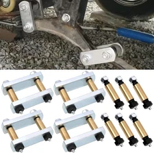 RYANSTAR RACING Heavy Duty Shackle Upgrade Kit Compatible with 3.125, black 