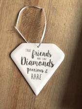 True Friends Ceramic Plaque Sign