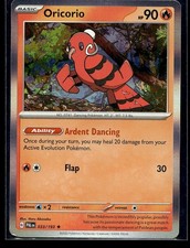 Oricorio 033/193 Rare Paldea Evolved Pokemon Reverse Holo Lightly Played