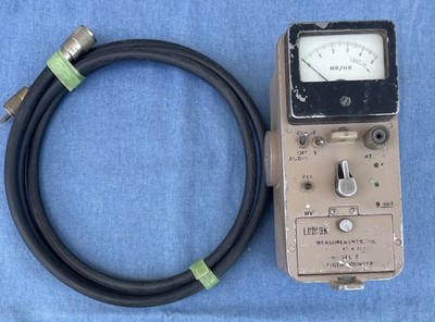LUDLUM MODEL 2 Survey Meter w/ 85  Cable No Handle or Probe Battery Tested *Read