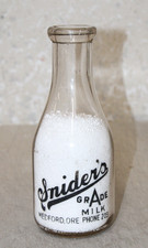 MEDFORD ORG SNIDER'S  MILK BOTTLE QUART ACL