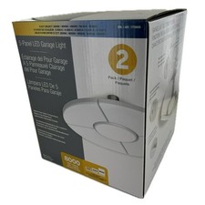5-panel Led Garage Light Or Workshop Adjustable Brightness White Panels 2 Pc