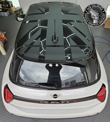 Dach Nachtheber für Mini Cooper F66 2024 Aufkleber Sticker Deko Vinyl Grafik