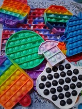 Pop It Stress Relief Toy ADHD Autism Sensory Stim Lot Kids Adults School