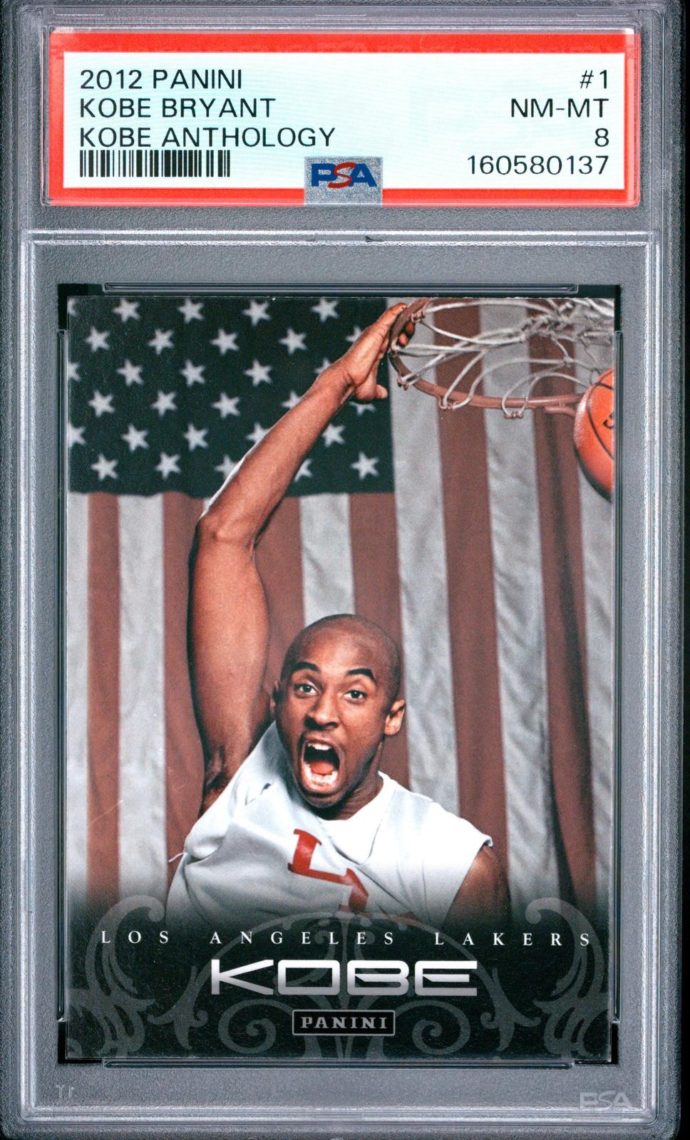 2012 Panini Kobe Anthology #1 Kobe Bryant Kobe Anthology PSA 8