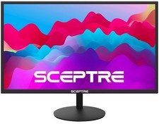 27-Inch FHD LED Gaming Monitor 75Hz 2X HDMI VGA Build-in Speakers, Ultra Slim Me