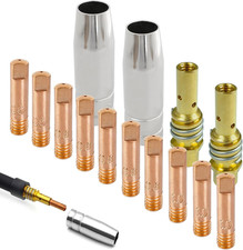 14PZ Accessori per Saldatura a Filo a Gas Di Protezione Parti Usurate Kit 10 Uge