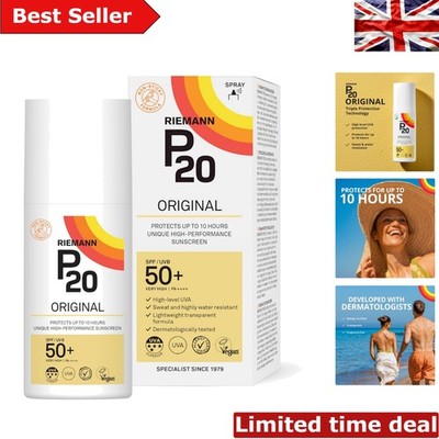 RIEMANN+Plus 200ml Spray: LSF 50+ Sonnencreme, 10 Stunden Wasserbeständigkeit