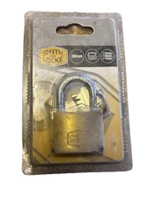 Smith and Locke 38mm Brass Shackle Padlock, 3 Keys Brand New Original Packaging 