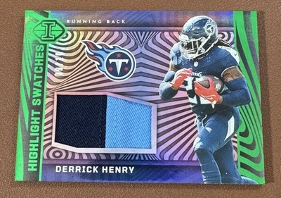 2023 Panini Illusions FOTL Derrick Henry - Green Highlight Swatches /10 #HS-DH