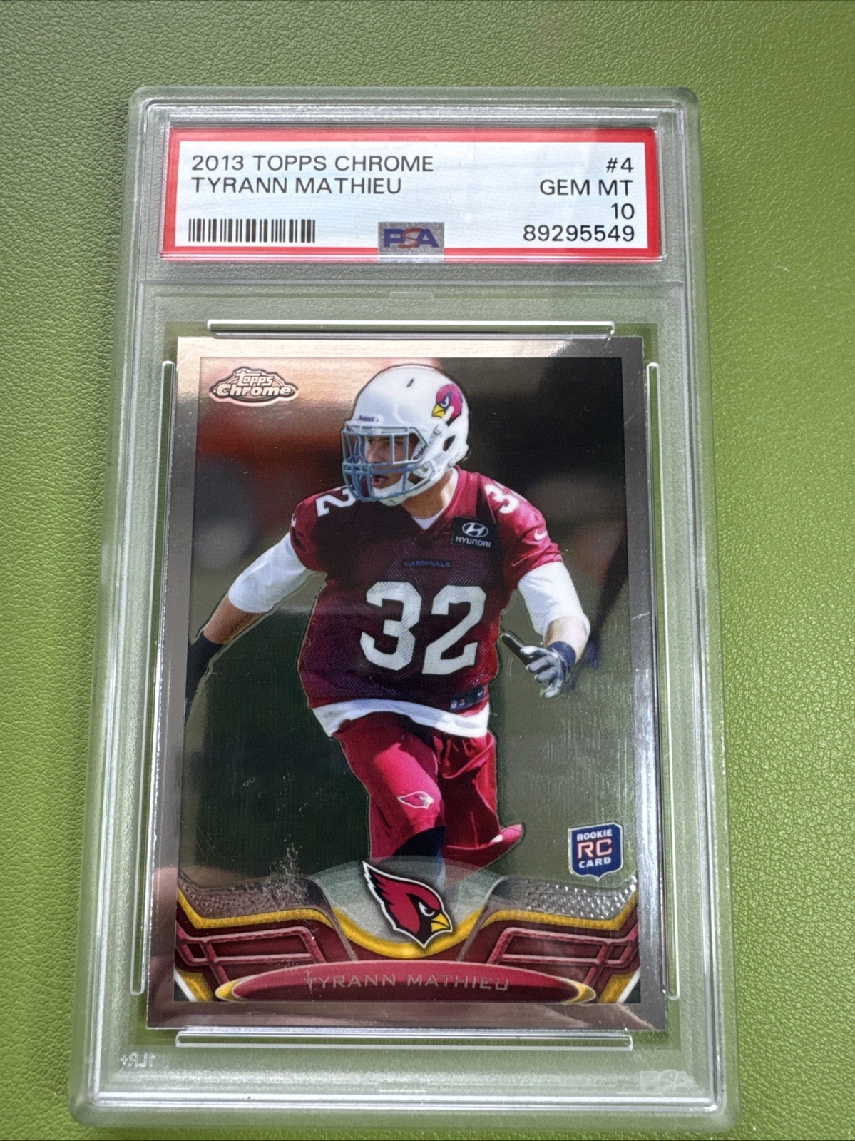 2013 Topps Chrome - Tyrann Mathieu #4 (RC) Honey Badger