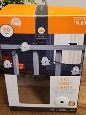 20ct LED Ghost Halloween String Lights Indoor/Outdoor 2016 Target NEW