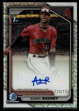 2024 Bowman Chrome #CPA-AR Adriel Radney Prospect Auto HTA Refractors #/150