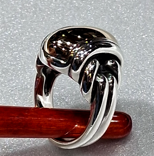 James Avery Sterling Silver 14k Large Knot Ring Gold Dome Size 6.5 Weight 17.4g - 第 19/24 張圖片