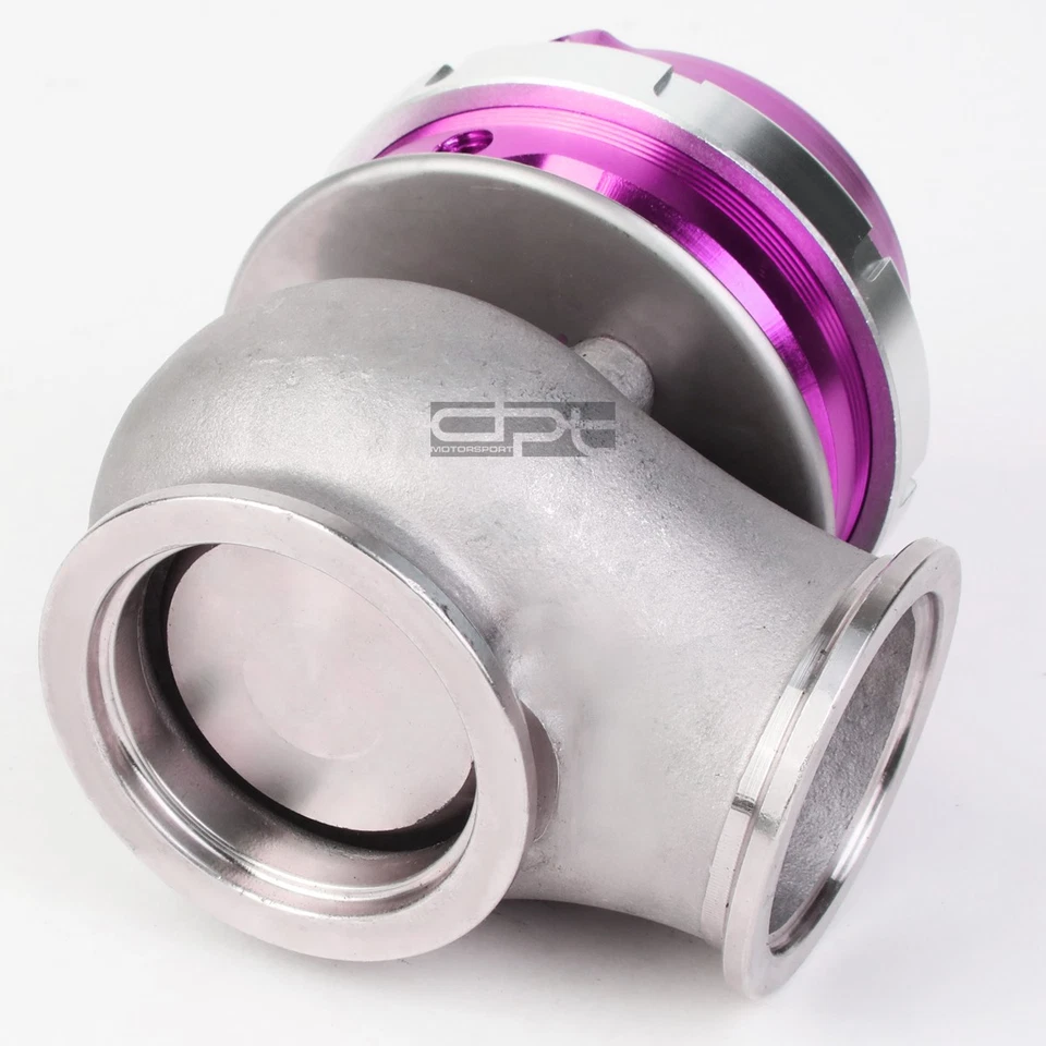 ESCAPE UNIVERSAL EXTERNO 40MM TURBO BANDA V 4" WASTEGATE BYPASS + RESORTE PÚRPURA Foto 4 de 4