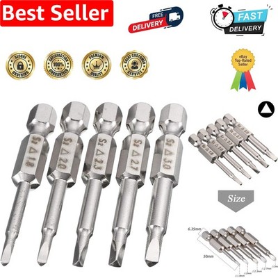 5 Stück Magnetische Dreieckskopf Schraubendreher Bits, 50 mm S2 Stahl Dreieck Ti...