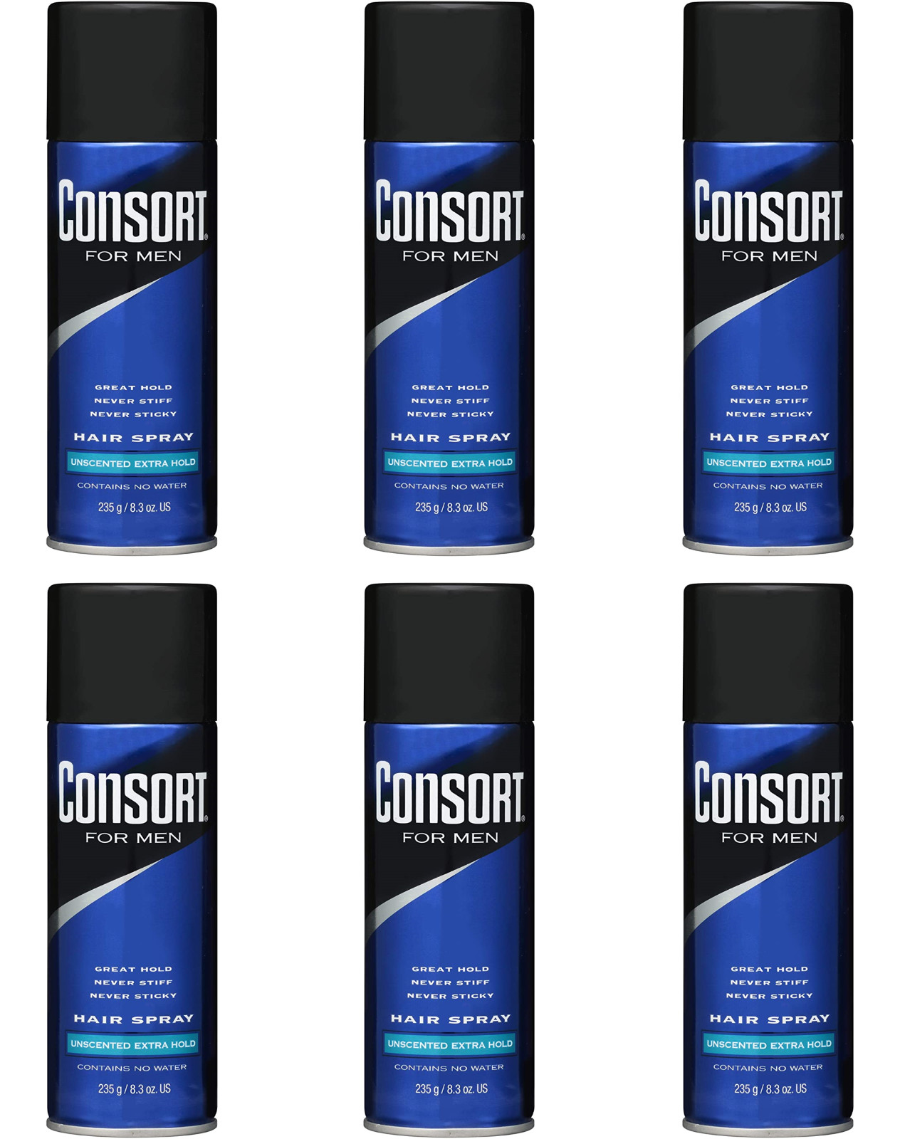 Aerosol Unscented Extra Hold 8.30 Oz (pack Of 6)