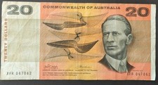 Australian Banknote -$20 Paper Bank Note Phillips/Wheeler circa 1972