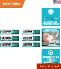 6-Pack Essential Care Fluoride Toothpaste, Cavity & Bad Breath Treatment, Mint