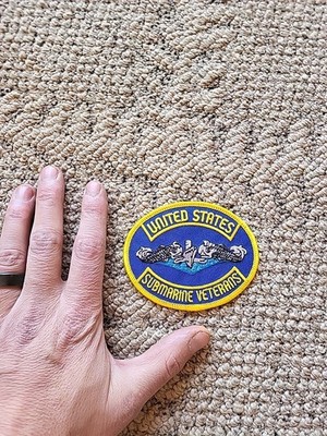 US Navy United States Submarine Veterans Small Embroidered Jacket Patch