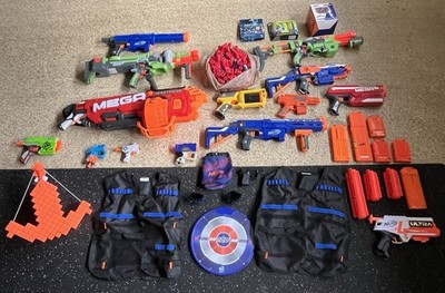  NERF Lot, Mega, Vortex, Star Wars, Minecraft, Elite, Ultra, Read Description! 