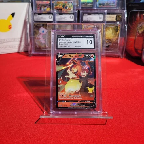 2021 Pokémon Lance's Charizard V Holo SWSH133 • CGC 10 GEM MINT Celebrations