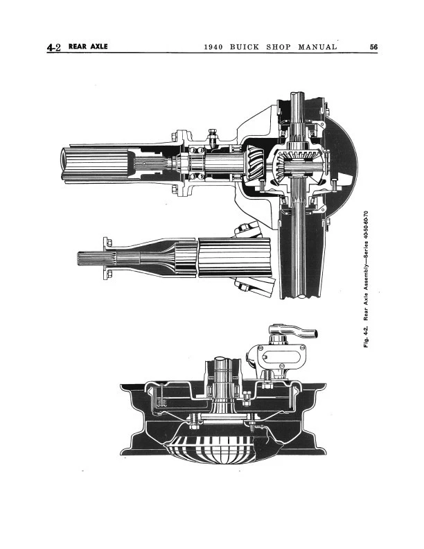 Buick 1940 manual de reparación todos los modelos 40 Sepcial Super Century Roadmaster Limited Foto 3 de 4