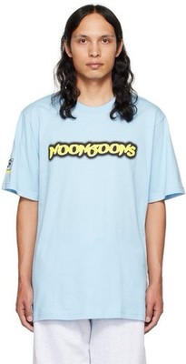 Vans X Noon Goons No Glow Logo Tee Men s L Clear Sky Blue Short Sleeve
