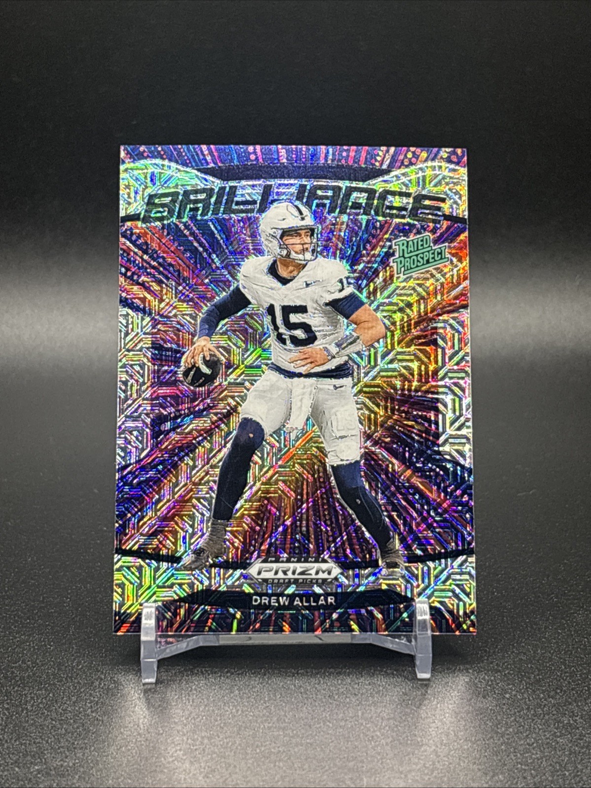 2025 Prizm Draft Picks Drew Allar Mojo /25 Brillance #7 Penn State Prospect RC