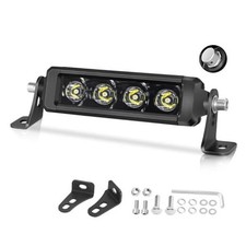 Single Row LED Light Bar 40W 3D Spot Off Road Driving Light Ultra 6 Inch White