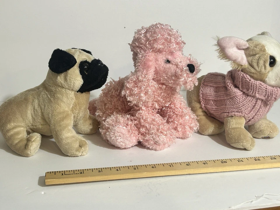 Webkinz Lil’ Kinz Dogs Lot: Pug, Chihuahua, Pink Poodle.  Cute Soft No codes - Image 4 of 4