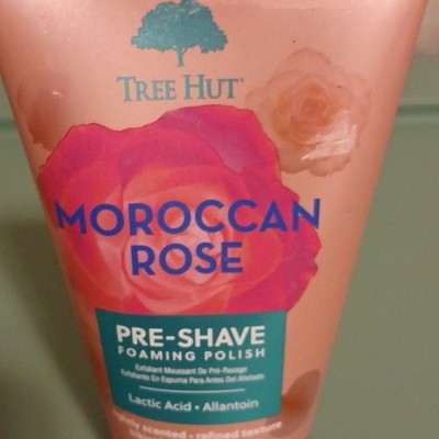 Tree Hut Moroccan Rose Pre-Shave Foaming Polish Lactic Acid Smooth Skin