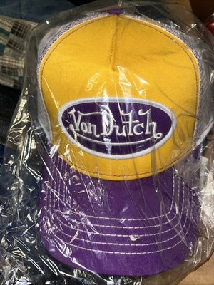 Von Dutch Trucker Hat City Of Angels   Purple  Snapback Cap