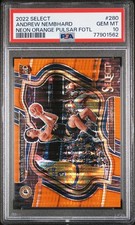 2022 Select 280 Andrew Nembhard Neon Orange Pulsar FOTL Courtside /15 RC PSA 10