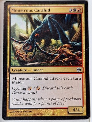 Monstrous Carabid - Alara Reborn - Magic the Gathering MTG Nice!