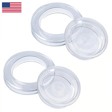 Prudiut 2 Inch Silicon Patio Table Umbrella Hole Ring For Standard Table Hole 2