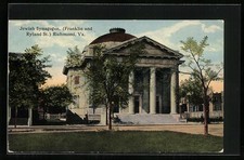 Postcard Richmond, VA, Jewish Syngogue, Franklin and Ryland St., Synagogue 1917