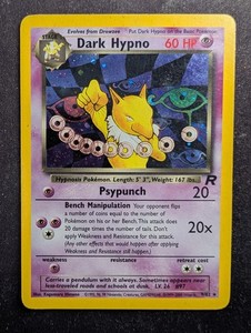 Dark Hypno 9/82 Team Rocket Holo Rare