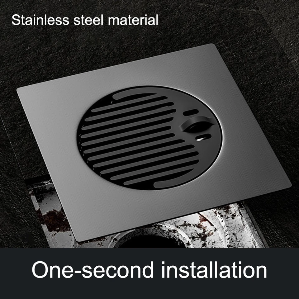 Funktioneller Edelstahl Bodenablauf f��r Bad K��che und Keller