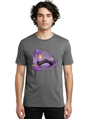 Footbridge Mens Graphic Tee, 100% Cotton, Casual Summer Wear