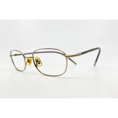 Nike 4053 718 Flexon Eyeglasses Frames Brown Gold Oval 51-19-145 Japan 26416