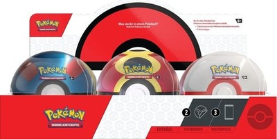 Pokémon TCG Poké Ball Tin Display 6 Stück Deutsche Version