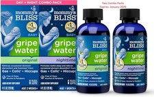 Mommy's Biss Gripe Water Day Night Combo Pack x2 For Baby Stomach Discomforts