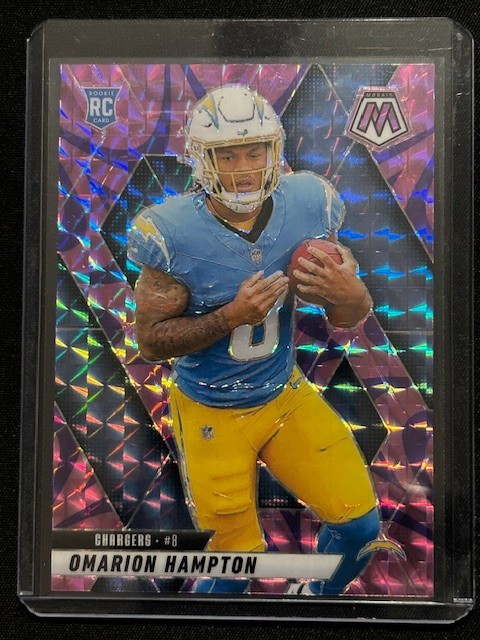 2025 Panini Mosaic Football - Omarion Hampton #335 Purple Reactive Prizm (RC)