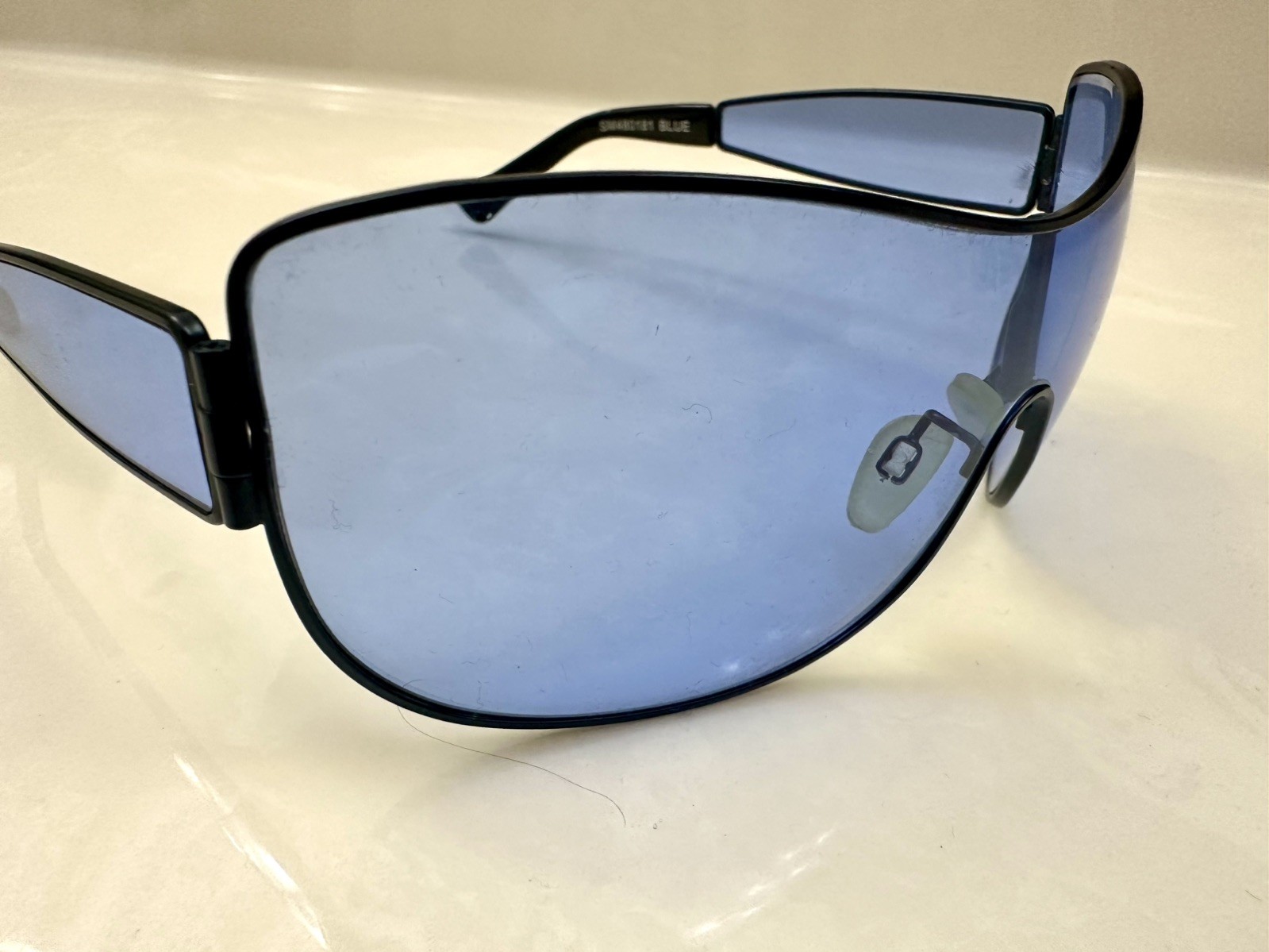 Blue Steve Madden U2 Bono Sunglasses Romeo Gigli Rare image 4