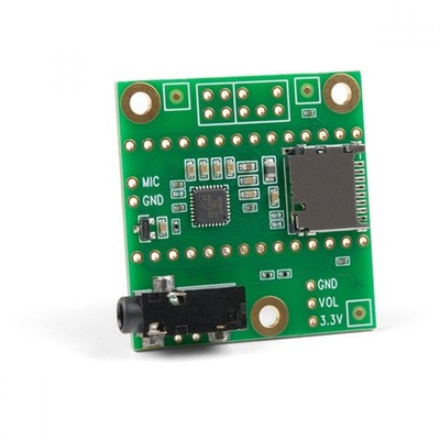 Teensy 4 Audio Shield, Rev D (PJRC) 16 Bit, 44.1kHz Sample Rate Audio, SGTL5000